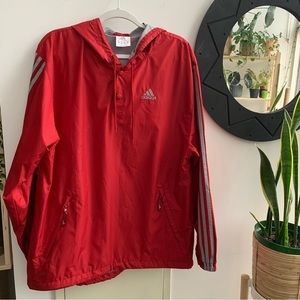 Vintage Adidas Pullover Snap Button Windbreaker